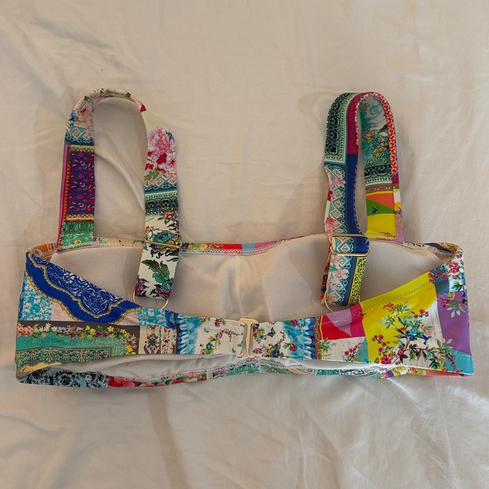 Johnny Was Multicolor swim top - Picture 2 of 4